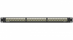 Патч-панель 19",1U,CAT6А, 24 модуля RJ45, неэкранированная