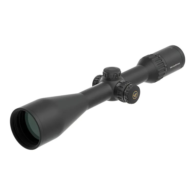 Прицел Vector Optics Continental x6 Fiber 2.5-15x56, SF, G4 Fiber - вид спереди в три четверти со стороны объектива