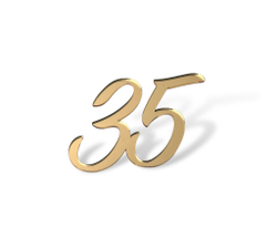 Цифра топпер  "35" , 5см, акрил  2мм