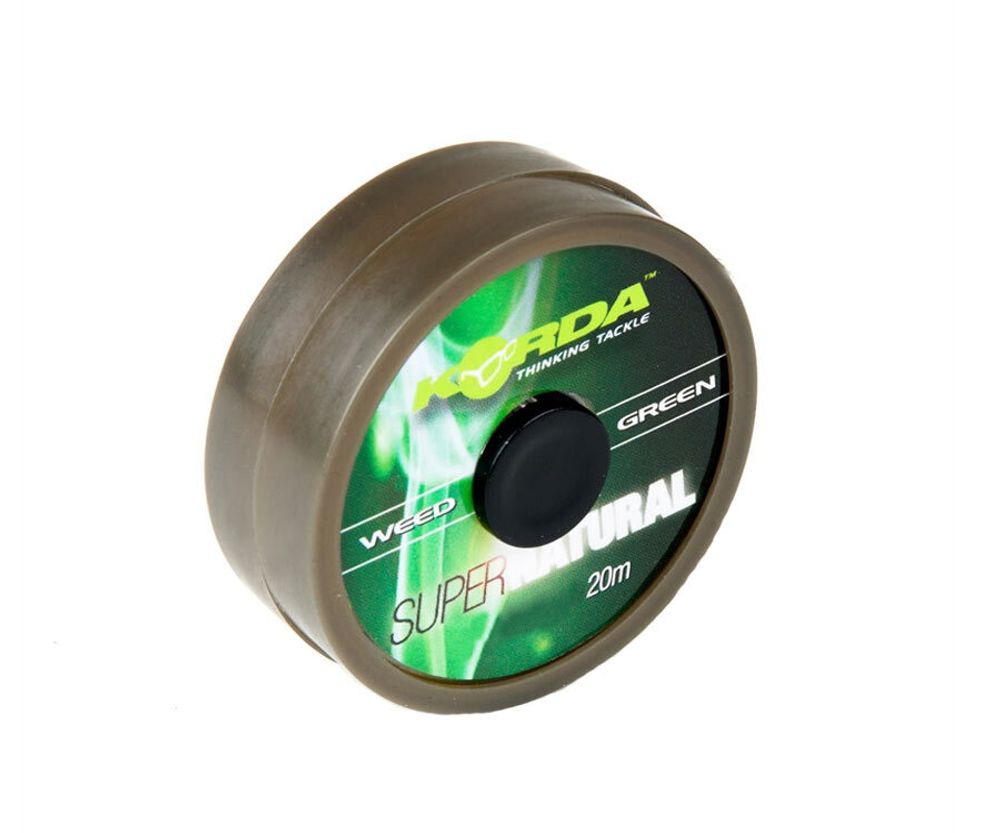 KORDA Поводковый материал Super Natural Weedy Green 25lb 20м