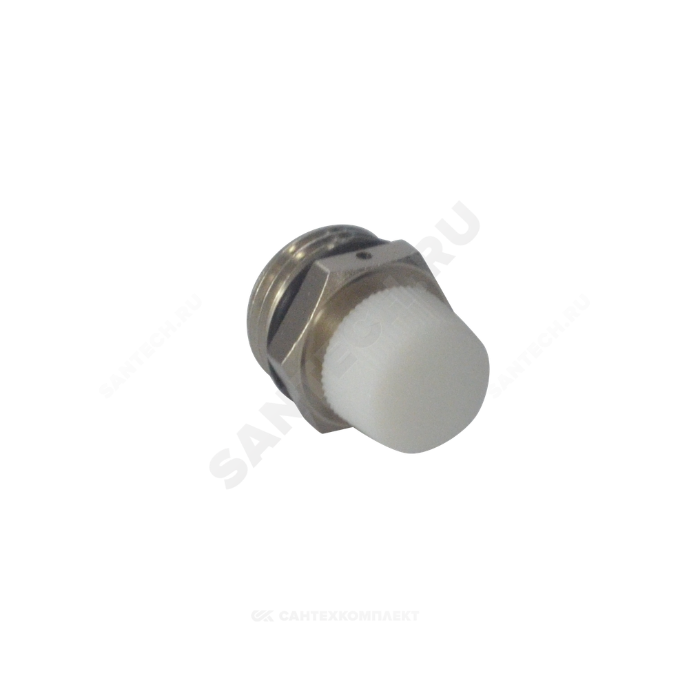 Кран Маевского ручной латунь Ду 15 Ру10 G1/2" НР с колпачком Ogint