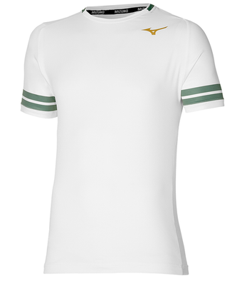 Мужская теннисная футболка Mizuno Shadow Graphic Tee - белый