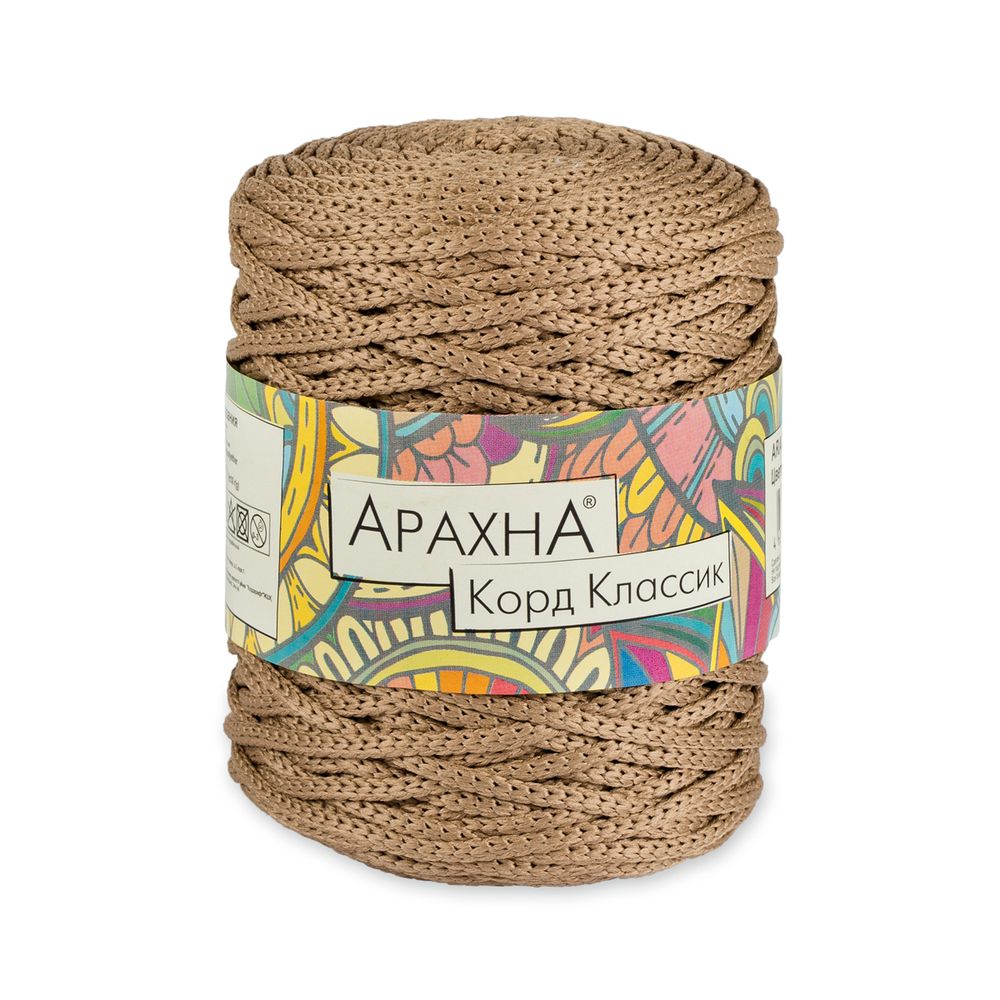 Пряжа Arachna Cord Classic / уп.3 мот. по 200 г, ±10 г, 100 м, 13 кофейный Пряжа Arachna Cord Classic / уп.3 мот. по 200 г, ±10 г, 100 м, 13 кофейный