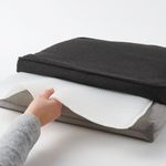 Подушка на стул IKEA JARPON / DUVHOLMEN (ЙЭРПОН / ДУВХОЛЬМЕН), Антрацит, 50х50 см