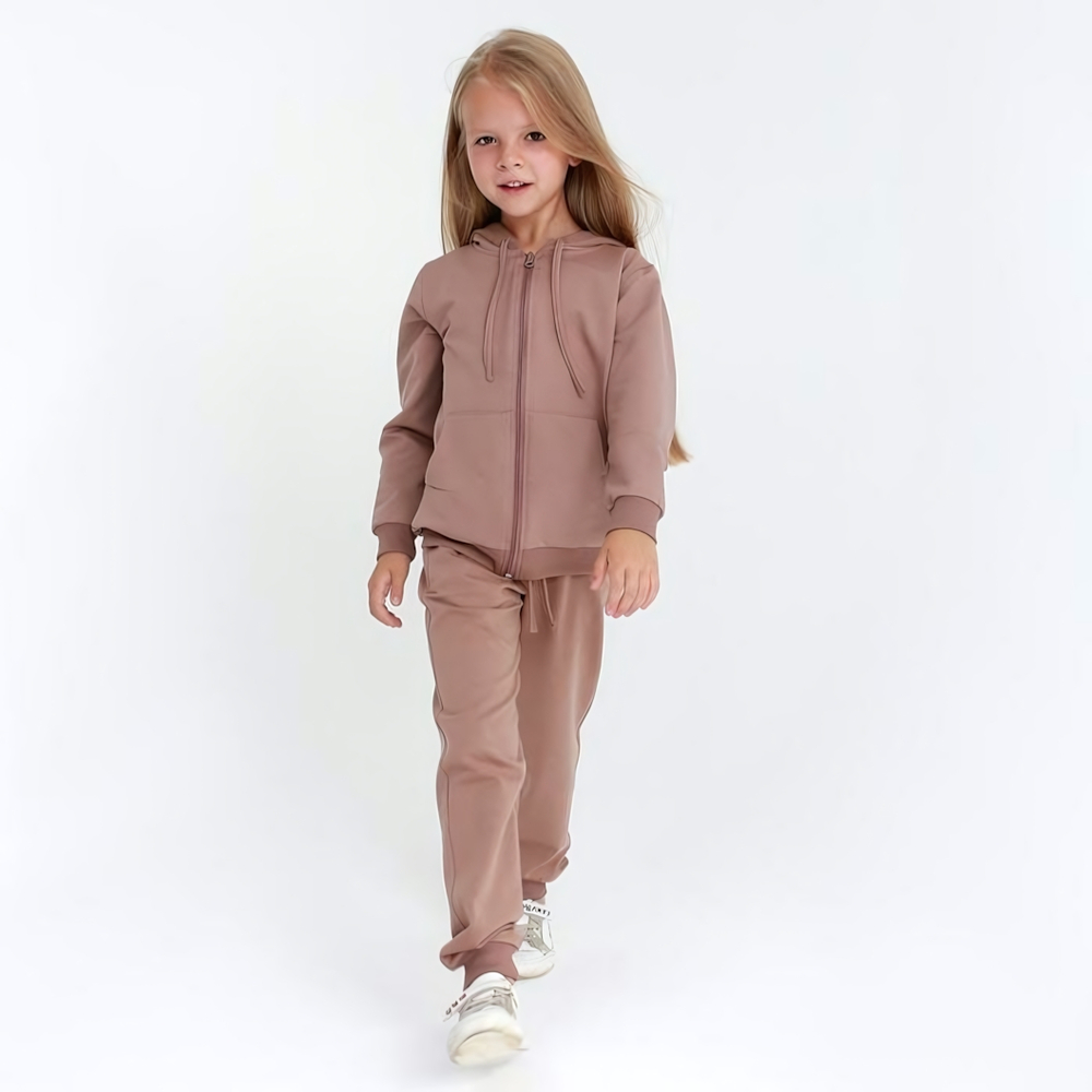 Брюки для девочек KAFTAN "Basic line" р.98-104, кофе 6622667