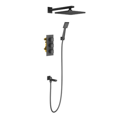 Timo SX-0199/03SM Tetra-Thermo Набор для комплектации ванны, с термостатом, черный
