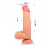 Реалистичный фаллоимитатор Lovetoy Sliding Skin (21,8×4,6 см)