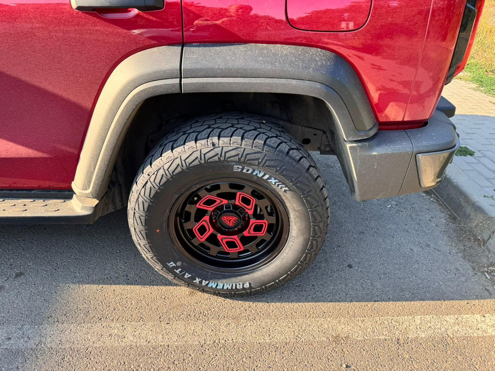 Диск колёсный BEAST OFFROAD 9606CN R17 8,5 ET0 Matte Black W Red Face