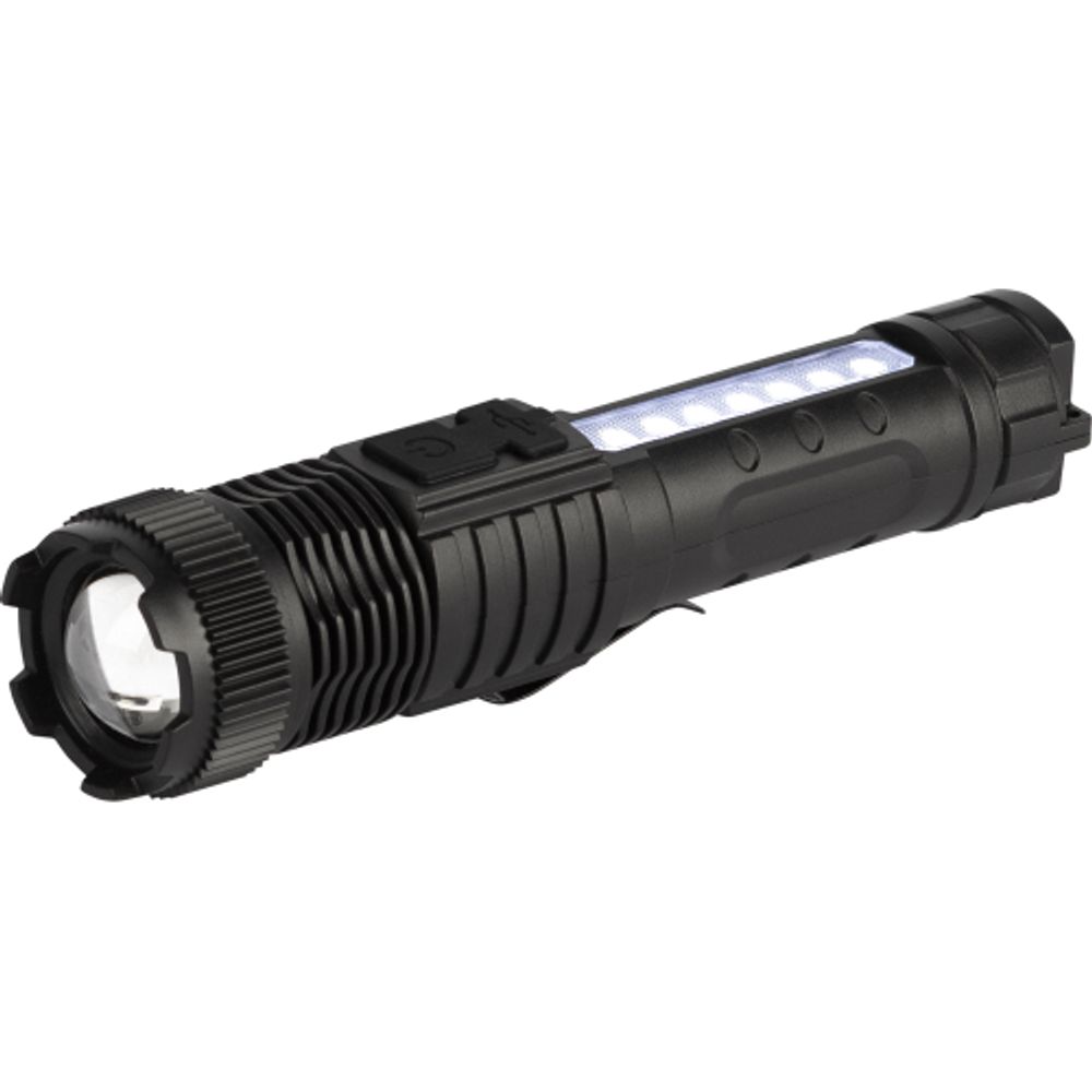 Светодиодный фонарь ЭРА UA-401 универсальный аккумуляторный 3 Вт LED + 3 Вт COB оптический Zoom 3 режима магнит type C | Универсальные  фонари