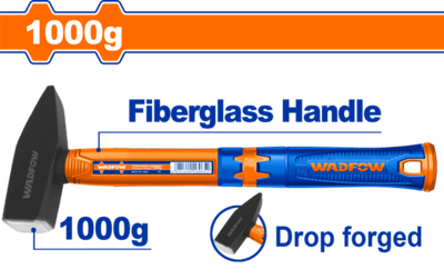 Молоток слесарный 1000 гр (6/12) WADFOW WHM1310