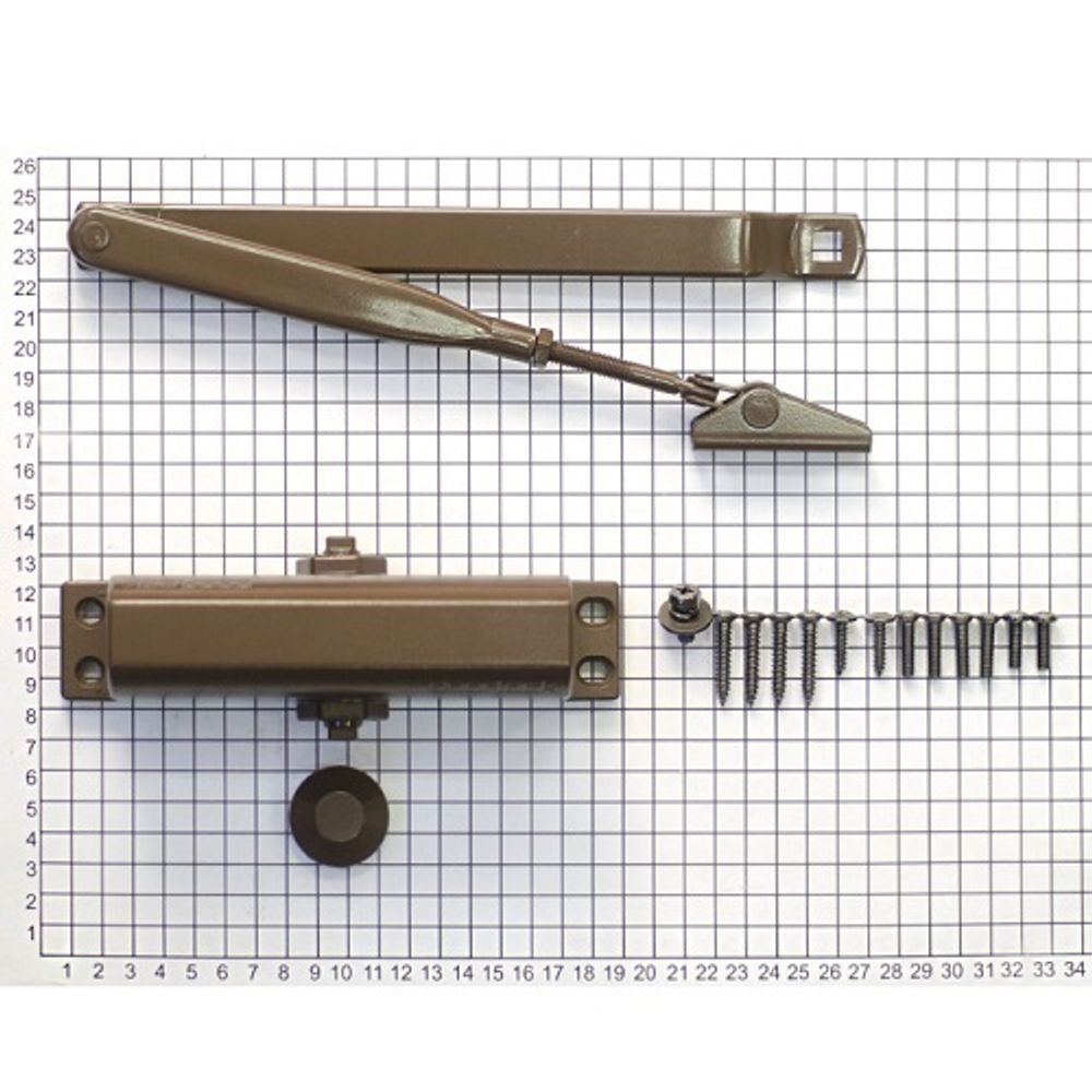 Доводчик DOORLOCK DL70 2/3/4 (до 90кг) коричневый