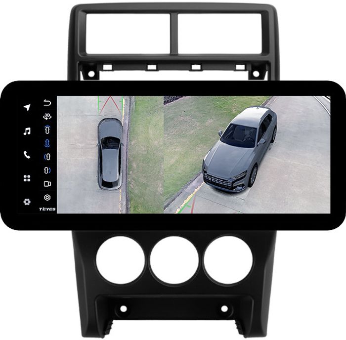 Магнитола для Lada Priora 2013-2018 (рамка тип 3) - Teyes LUX ONE 360 монитор 12.3" 2K QLED на Android 10, Быстрая, CarPlay, 4G SIM-слот, 4 камеры в комплекте