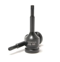 Головка-бита SPLINE ударная M8 с отверстием, 1/2'' RockForce##Rock FORCE RF-24807808T