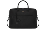 SAINT LAURENT SAC DE JOUR Grain Leather Portable One Shoulder Crossbody Briefcase Regular Men"s Black