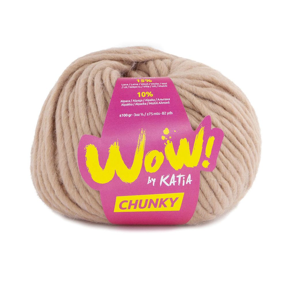 Пряжа Katia (Катя) Wow-Chunky / уп.10 мот. по 100 г, 75 м, K015