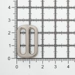 Пряжка регулировочная металл литая 20.0 мм (внешн. 26х16 мм), никель, МВ2342, 6 шт