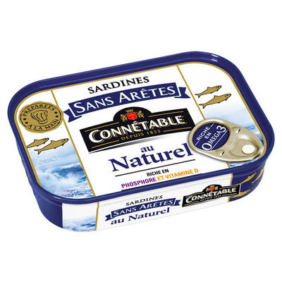 Сардины без костей в рассоле, Connetable, 140 г