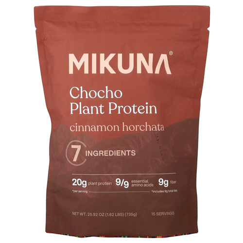 MIKUNA, протеиновый порошок из растения шоколад, со вкусом корицы, орчата, 735 г (1,62 фунта)