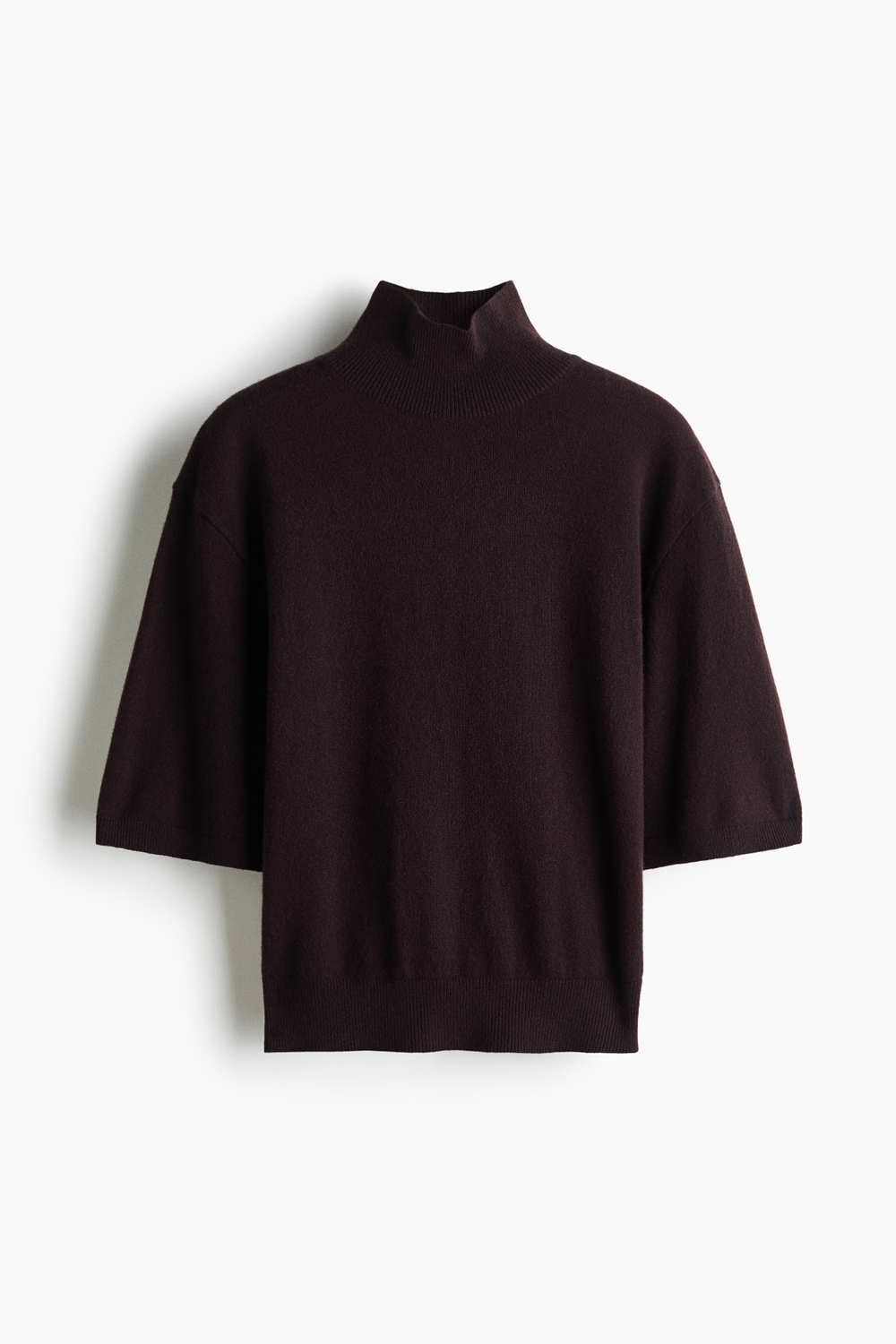 Кашемировый свитер с короткими рукавами - H&M