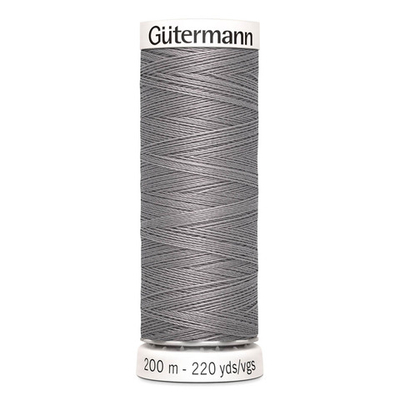 01 Нить Sew-All 100/200 м для всех материалов, 100% полиэстер Gutermann 748277 (493 пепельно-серый)