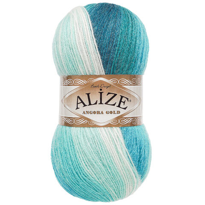 Пряжа Alize (Ализе) Angora Gold Batik / уп.5 мот. по 100 г, 550м, (1892 секционный)