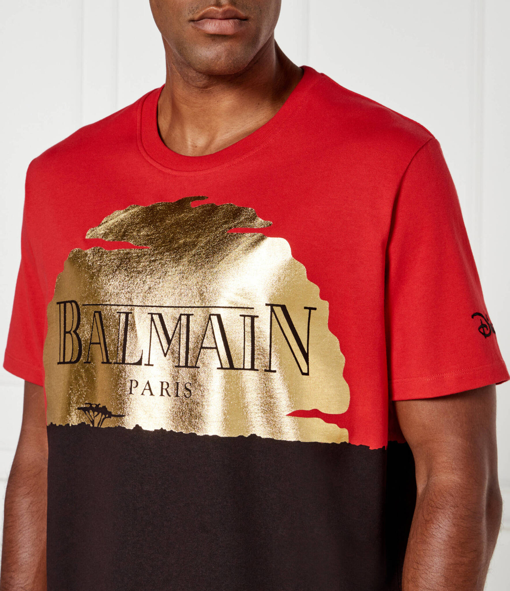 Футболка BALMAIN X LION KING Balmain - красный(DHAEG010 GD89)