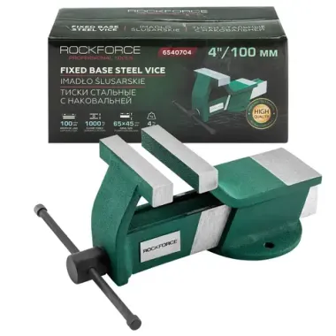 Тиски стальные с наковальней 100мм (4'') RockFORCE RF-6540704