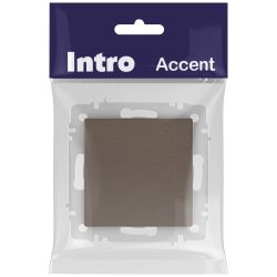 Кнопка Intro Accent 6-109-08 10А-250В IP20 СУ AL/CU бронза | Intro