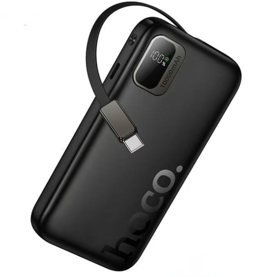 Powerbank Hoco Q51 10000mAh 1USB-C с проводом Type-C черный