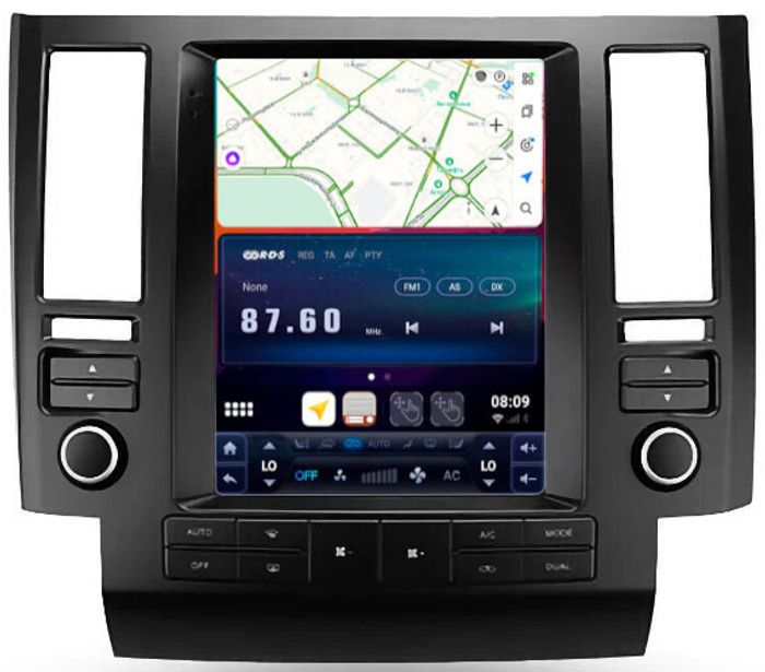 Магнитола для Infiniti FX 2003-2006 - Kuberg SF-9779-1 вертикальный экран 9.7" в стиле "Тесла" на Android 12, Быстрая, CarPlay, 4G SIM-слот