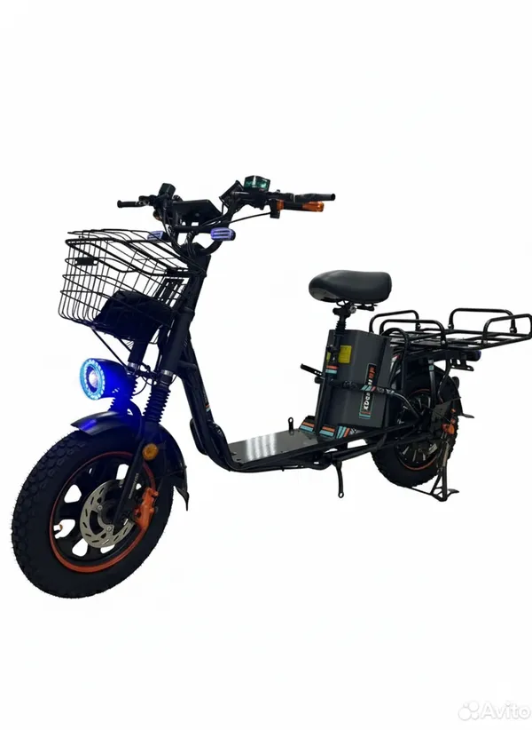 Электровелосипед WENBOX W33 1200W (60V/30Ah) без амортизаторов, маленький дисплей фото №1