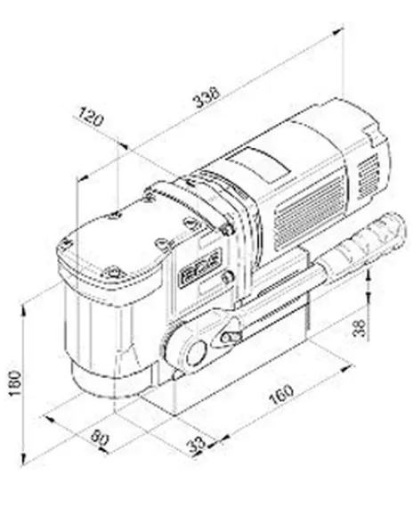 Низкопрофильный магнитный сверлильный станок BDS MAB-155