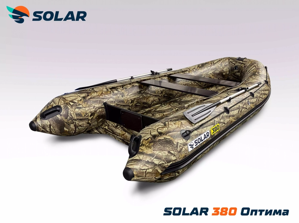 Лодка надувная моторная solar-380 к (оптима)