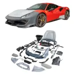 Обвес переделка для Ferrari 488 2015-2020 переделка в Pista Феррари