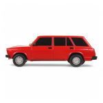 Модель пласт. на РУ "Lada Ваз-2104" 18см. свет, красный, на бат., в коробка 2104-18L-RD (Техно