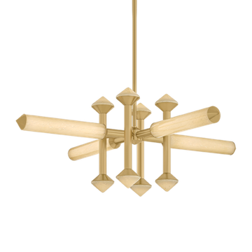 Corbett Hydra Chandelier, 122 cm, Vintage Brass