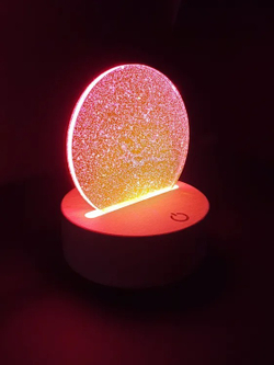Подставка для изготовления светодиодного 3D светильника-круглая