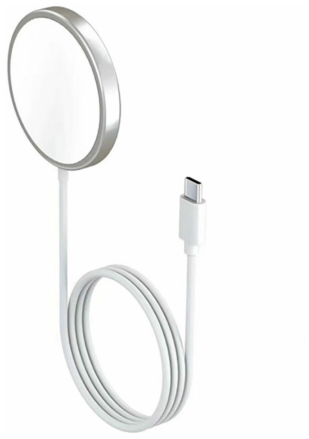 Беспроводное зарядное устройство для Iphone MagSafe Charger (Магсейф), белый, 15 Вт