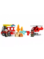 Лего Дупло Пожарная часть и вертолёт Duplo