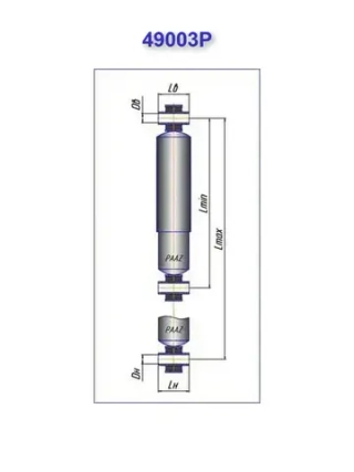 Амортизатор подвески O/O 20x105 24x55 MAN