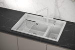 Кухонная мойка GRANULA Kitchen Space (7302, АРКТИК)