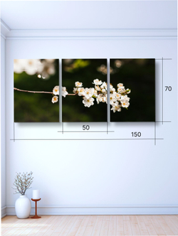 Картина Весенний вздох модульная 50x70см 3шт.
