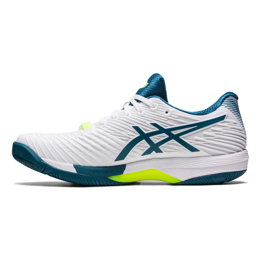 Мужские теннисные кроссовки ASICS Solution Speed FF 2 All Court Shoe Men - White, Petrol