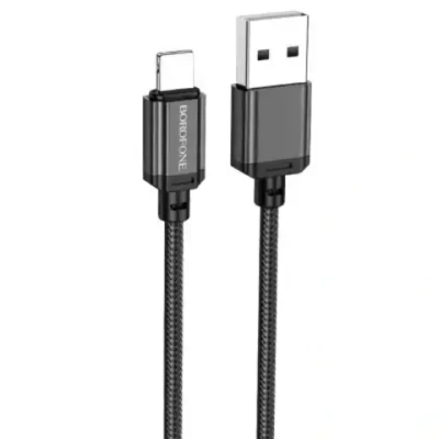 Кабель USB - MicroUSB BOROFONE BX87 2,4A (черный) 1м