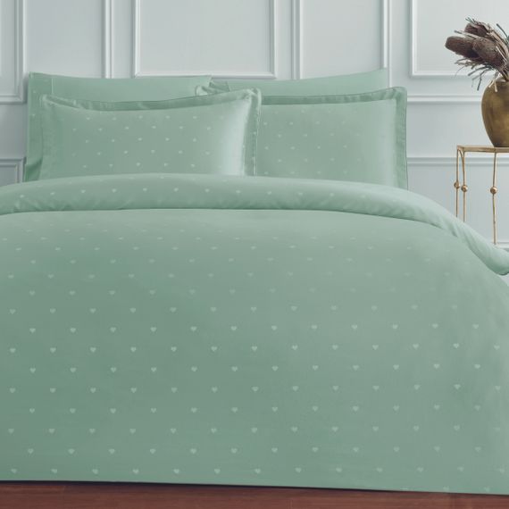 Постельное белье MY LOVE ментоловый жаккард deluxe TIVOLYO HOME Турция