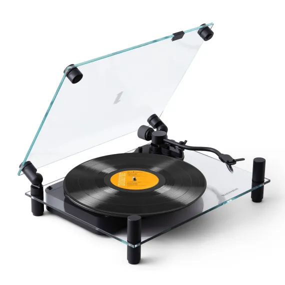 Transparent Transparent Turntable Black