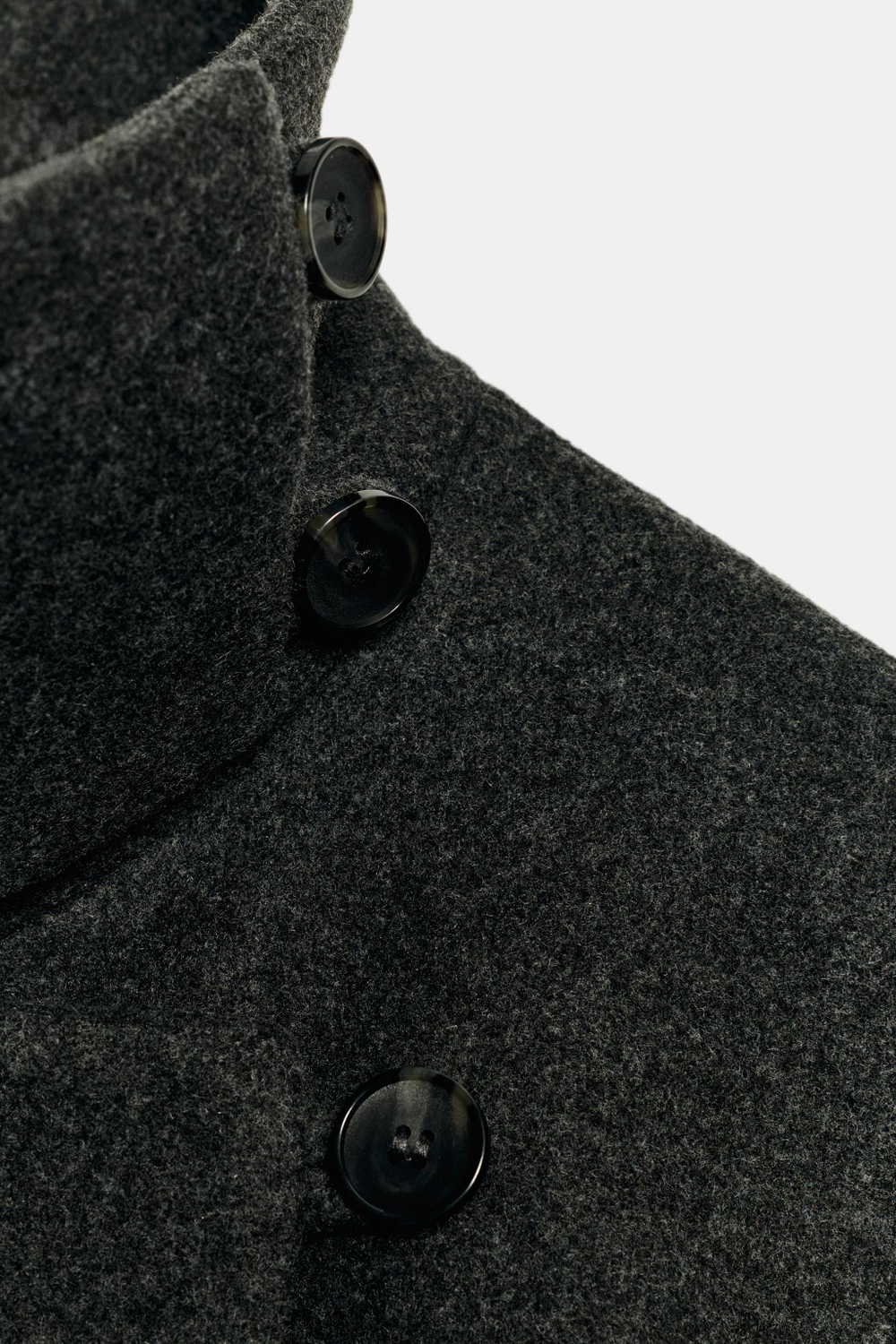 ДВУБОРТНАЯ КУРТКА ИЗ МЯГКОЙ ТКАНИ — ZARA