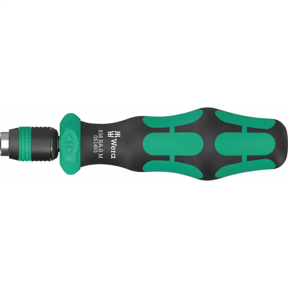 Ручка-битодержатель 838 RA-R M с функцией трещотки, 1/4″ WERA 05051493001