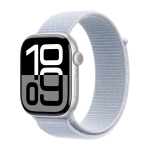 Умные часы Apple Watch Series 10 GPS, 46mm, Silver Aluminium Case with Sport Loop, Blue Cloud