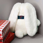 Игрушка кролик - из меха кролика | Белый